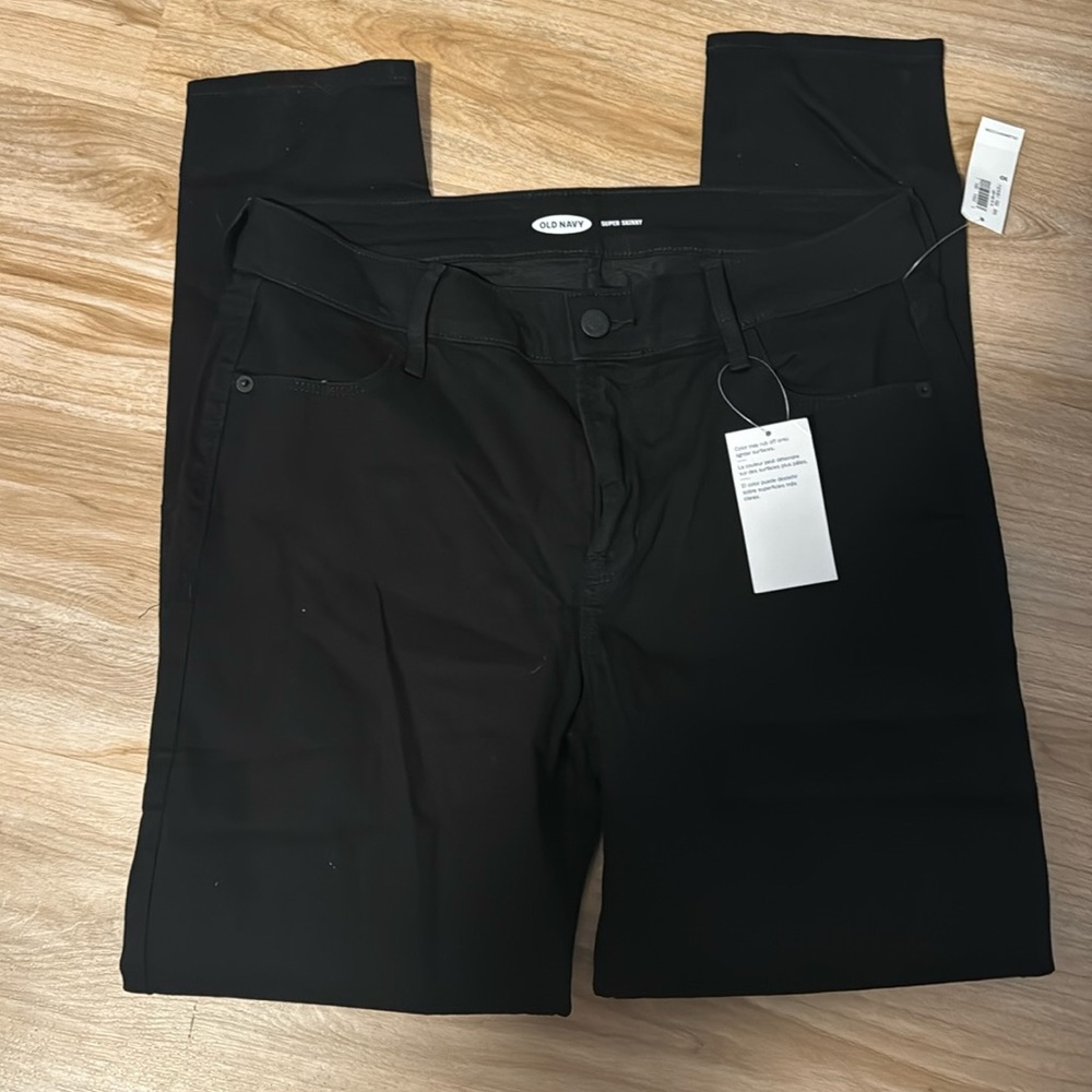 Old Navy Super Skinny Black Jeans. Size 10